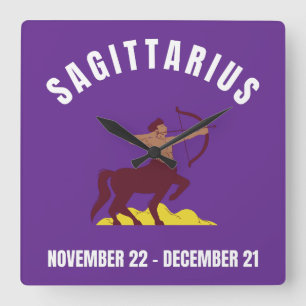 Sagittarius stjärntecken fyrkantig klocka