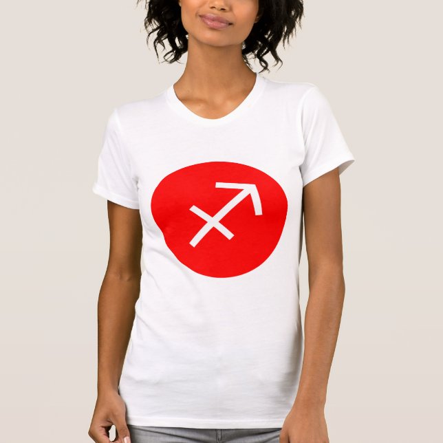 Sagittarius-symbol - Anpassad Tee (Framsida)