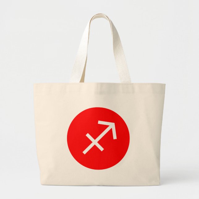 Sagittarius Symbol Jumbo Tygkasse (Framsidan)