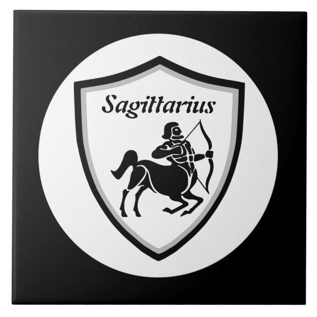 Sagittarius symbol kakelplatta (Framsidan)