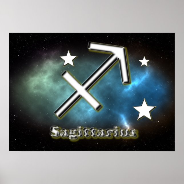 Sagittarius symbol poster (Framsidan)