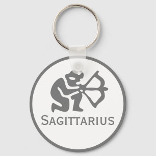 Sagittarius-tecken på Zodiac Design Nyckelring