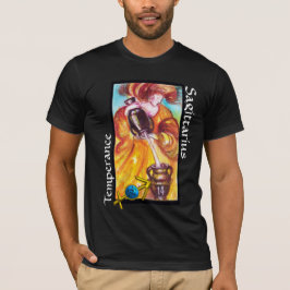 SAGITTARIUS,TEMPERANS TAROT ZODIAC BIRTHDAY-TECKEN T SHIRT