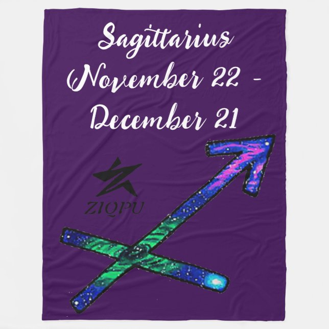 Sagittarius Throw Blanket Fleecefilt (Framsidan)