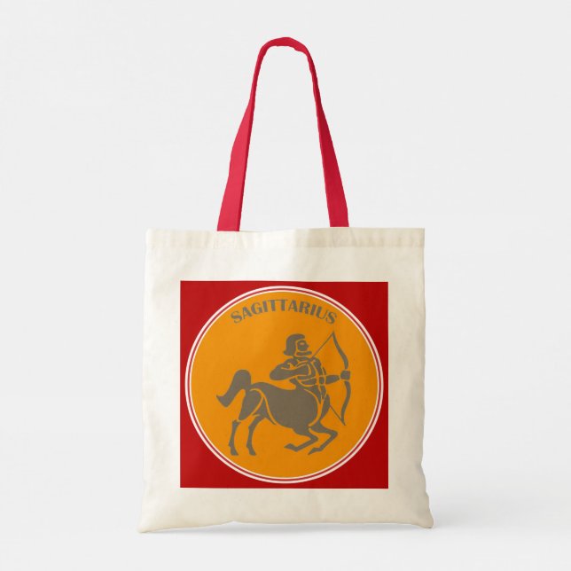 Sagittarius Tote Bag Tygkasse (Baksida)