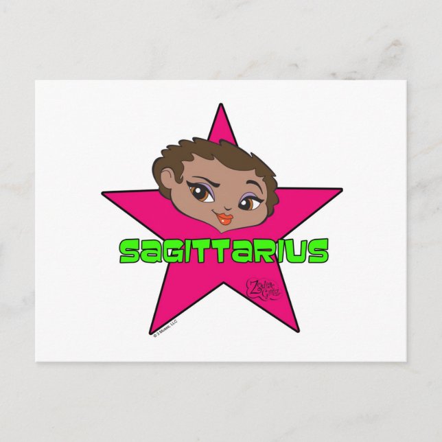 Sagittarius vycard vykort (Framsida)