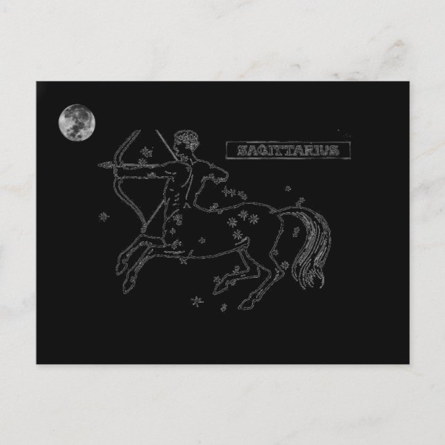 Sagittarius vycard vykort (Framsida)