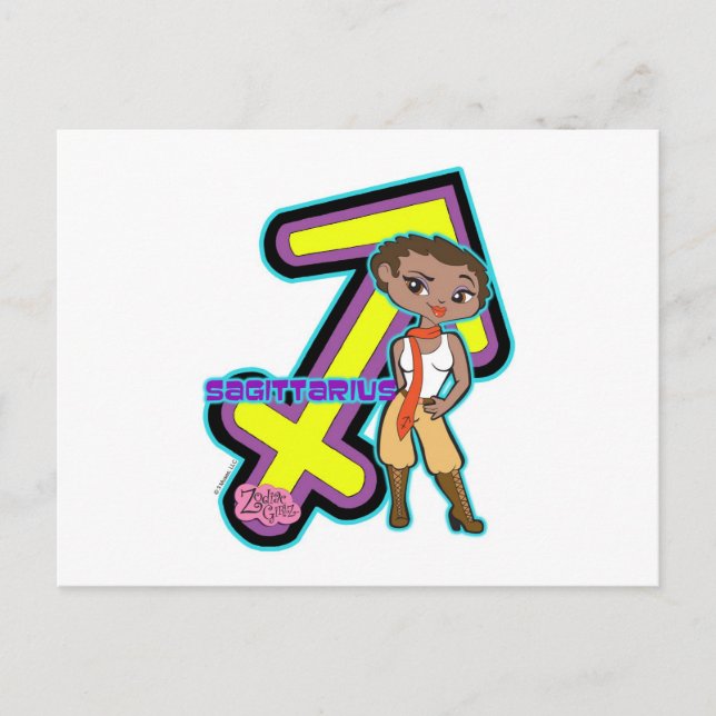 Sagittarius vycard vykort (Framsida)