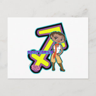 Sagittarius vycard vykort