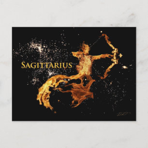 Sagittarius vycard - Zodiac Symbols Vykort