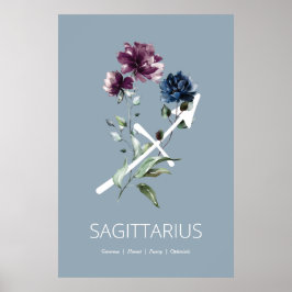 Sagittarius Wall Art-utskrift Poster