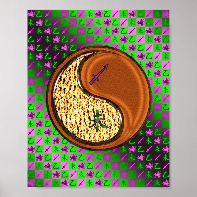 Sagittarius & Wood Goat Poster (Framsidan)