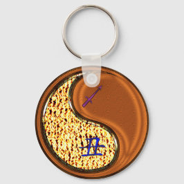 Sagittarius & Wood Ox Nyckelring