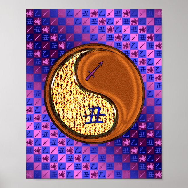 Sagittarius & Wood Ox Poster (Framsidan)