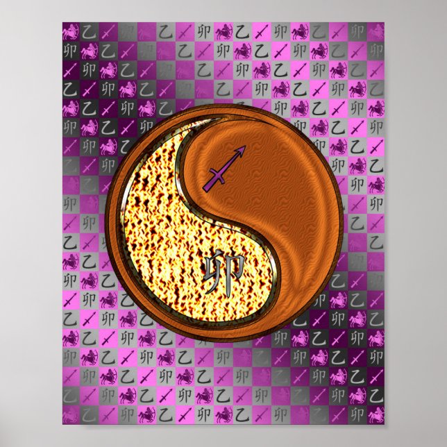 Sagittarius & Wood Rabbit Poster (Framsidan)