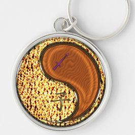 Sagittarius & Wood Råtta Rund Silverfärgad Nyckelring