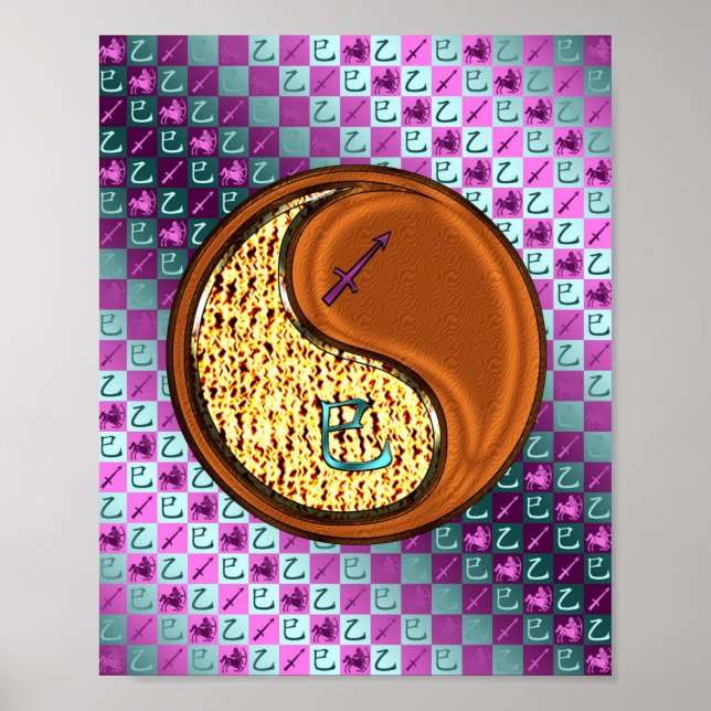 Sagittarius & Wood Snake Poster (Framsidan)