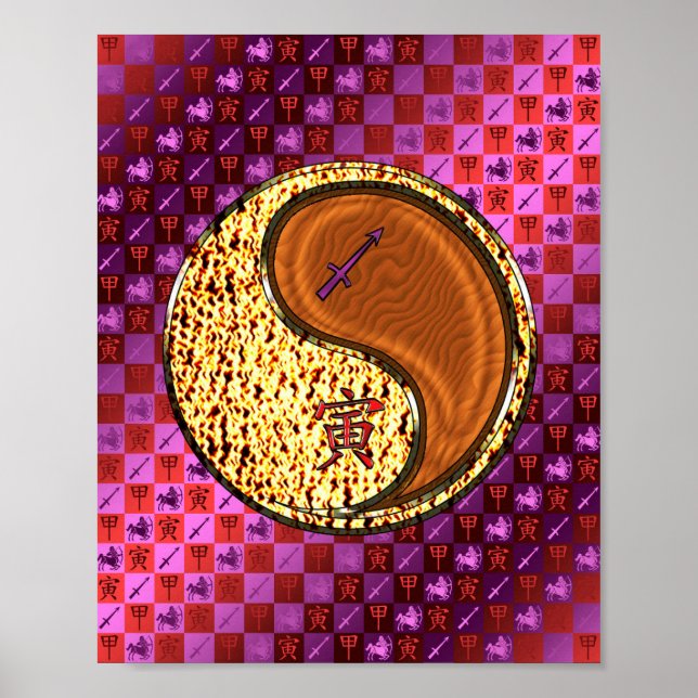 Sagittarius & Wood Tiger Poster (Framsidan)