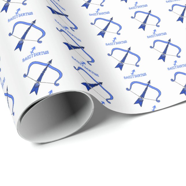 Sagittarius Wrapping Papper Presentpapper (Rullad Hörn)