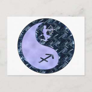 Sagittarius Yin Yang Vykort