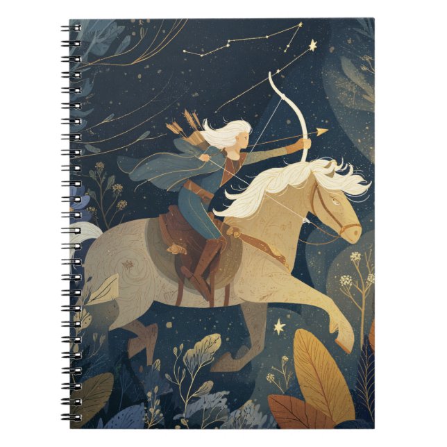 Sagittarius Zodiac Archer bärbar dator Anteckningsbok (Framsidan)