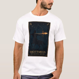 Sagittarius Zodiac Art – Celestial Archer T Shirt