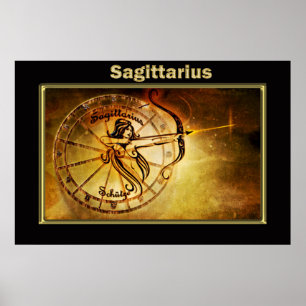 Sagittarius Zodiac Astrologidesign Poster