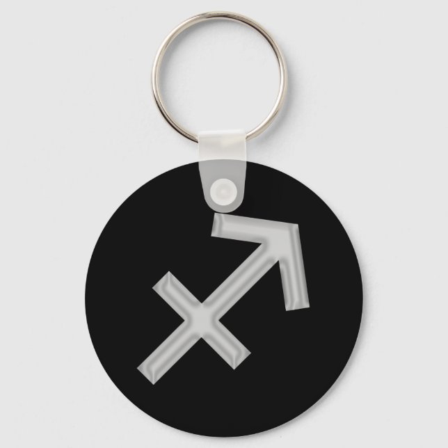 Sagittarius Zodiac Astrology Keychain Nyckelring (Framsida)