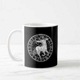 Sagittarius Zodiac Astrology Vintage Långärmad S Kaffemugg