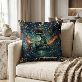 Sagittarius Zodiac Celestial Kudde