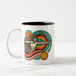 Sagittarius Zodiac Coffee Mugg Female Design