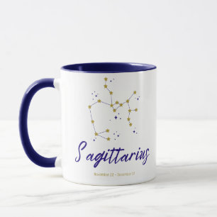 Sagittarius Zodiac Constellation Star Archer Astro Mugg