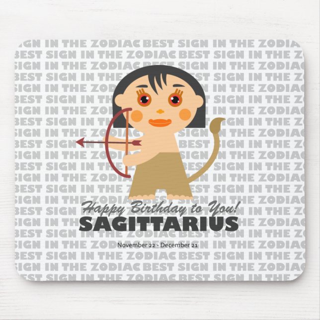 Sagittarius Zodiac för barn Musmatta (Framsidan)