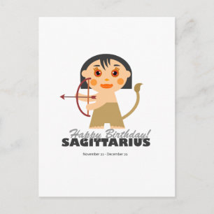 Sagittarius Zodiac för barn Vykort