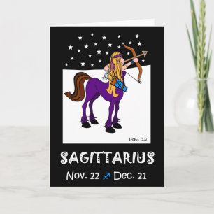 SAGITTARIUS - ZODIAC GREETTO-KORT KORT