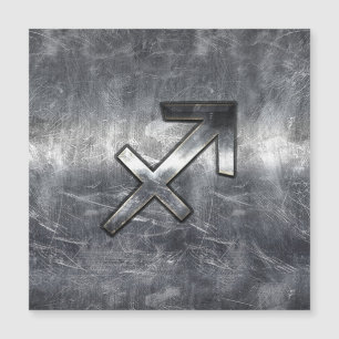 Sagittarius Zodiac Grunge Distress Steel Stil