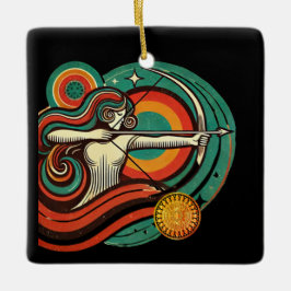 Sagittarius Zodiac Helgdag Ornament Personlig
