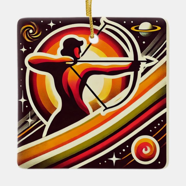 Sagittarius Zodiac Helgdag Ornament Personlig (Framsida)