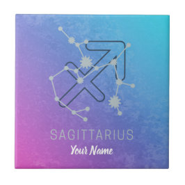 Sagittarius Zodiac Horoscope Star Constellation Kakelplatta