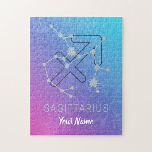 Sagittarius Zodiac Horoscope Star Constellation Pussel (Vertikal)