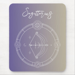 Sagittarius zodiac horoscope stjärntecken gradient musmatta