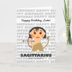 Sagittarius Zodiac-kort Kort