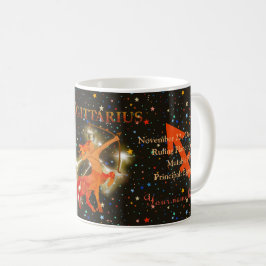Sagittarius zodiac modern personlig  kaffemugg