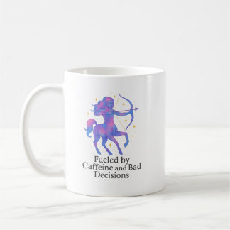 Sagittarius Zodiac Mug – Fueled by Caffeine and Ba Kaffemugg