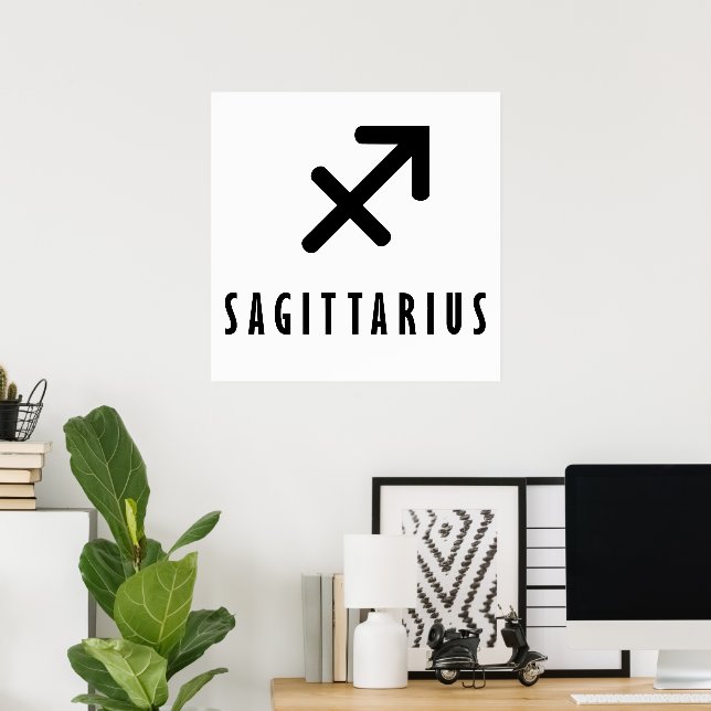 Sagittarius zodiac poster (Hemmakontoret)