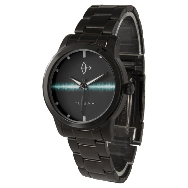 Sagittarius Zodiac Sign Coola Light Line Anpassnin Armbandsur (Vinklad)