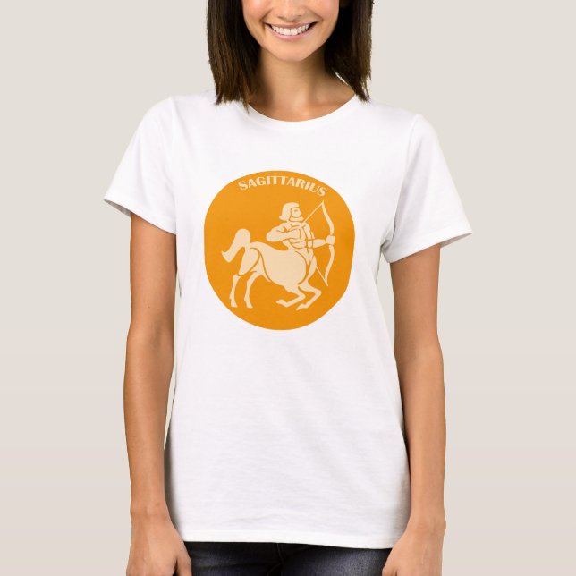 Sagittarius, Zodiac Sign, Horoscope, Astrology T Shirt (Framsida)