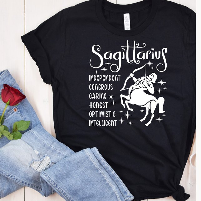 Sagittarius Zodiac Sign Horoscope Traits T Shirt (Skapare uppladdad)