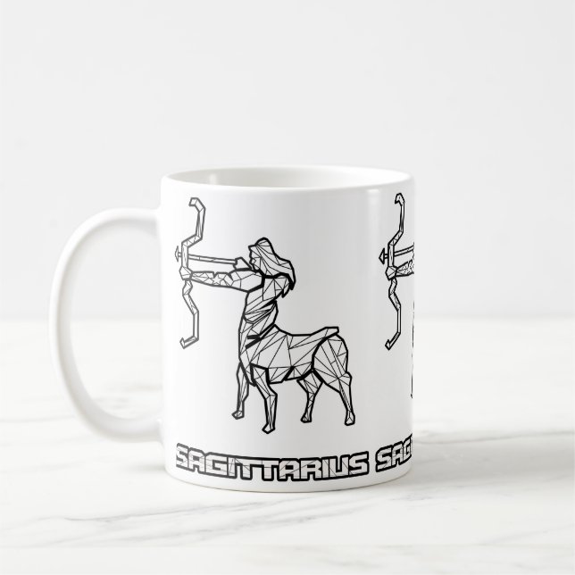 Sagittarius Zodiac Sign Mugg (Vänster)