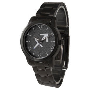 Sagittarius Zodiac Sign på Black Snake Skin Dial Armbandsur